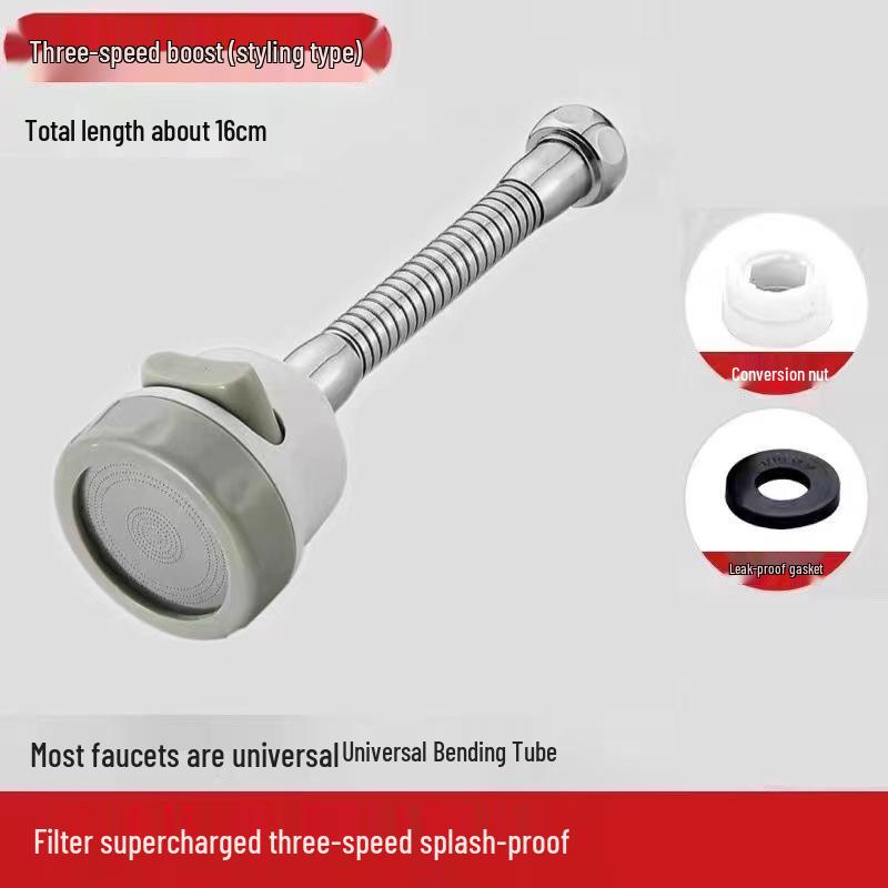 Universal Kitchen Faucet Aerator & Anti-Splash Shower Head with Filter