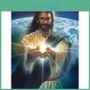 Jesus Full Painting Diamond Earth Diamond Embroidery Round Drill Rhinestone Diamond