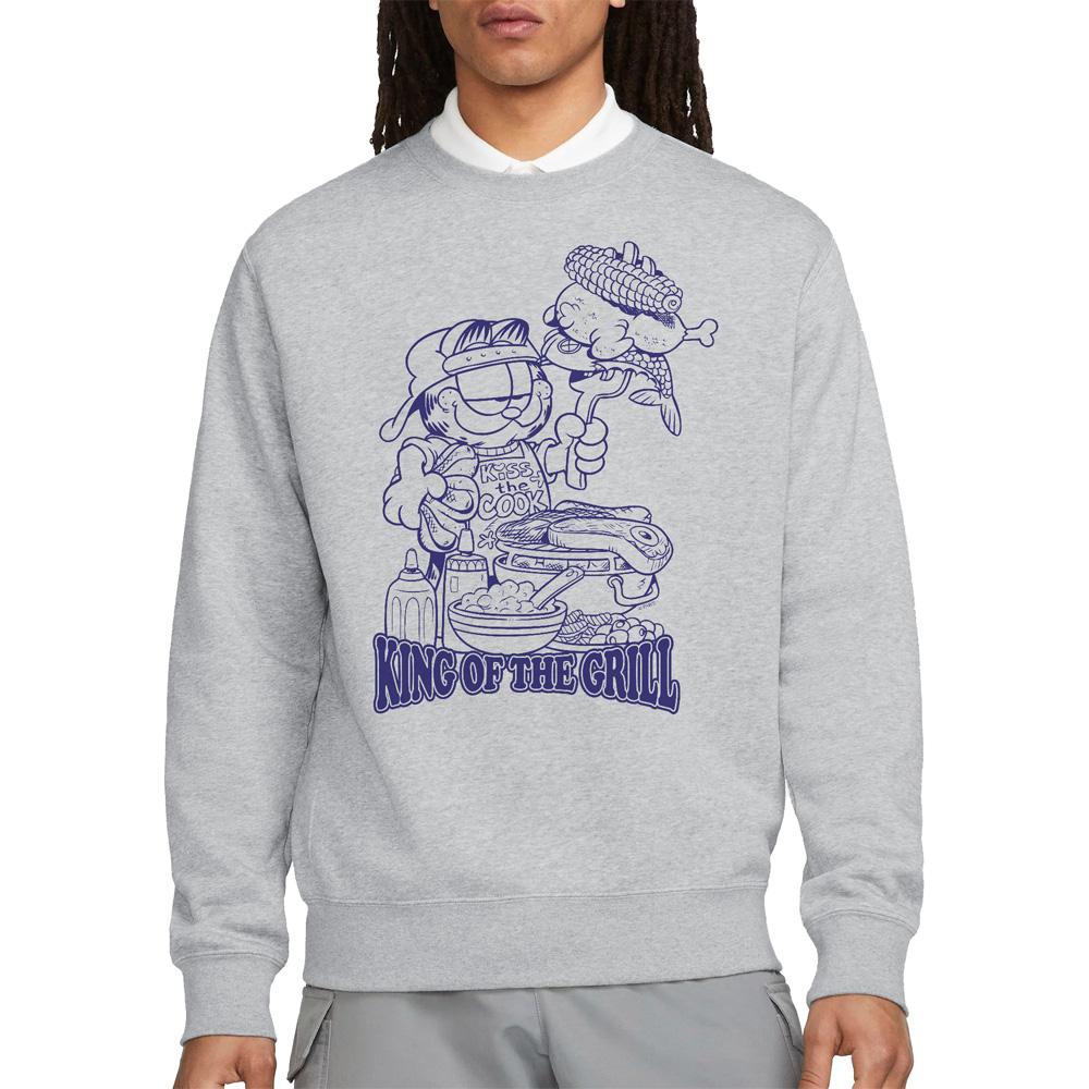 Garfield Unisex Adult King Of The Grill Sweatshirt