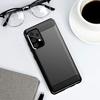 Case for Samsung Galaxy A52 4G-5G A52s 5G Silicone Carbon Fiber Shockproof Protection Black