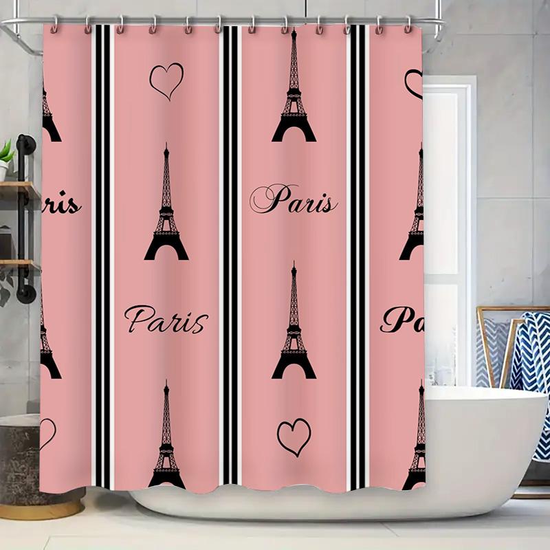Luxe Marmerprint Douchegordijn Waterbestendig Badkamer Decoratie voor Thuisbadkamer Moderne Wit en Grijze Kleuren Afmeting: 72x84 inch