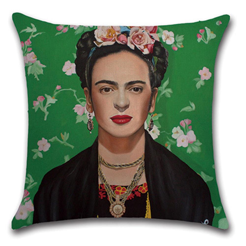 Cheap Frida Kahlo Cotton Linen Throw Pillow Case Throw Cushion Cover Car Home Decor Joom