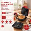 Comoda Piastra per Waffle e Ciambelle Tostapane per Ciambelle Antiaderente Griglia per Sandwich Macchina per la Colazione Colazione