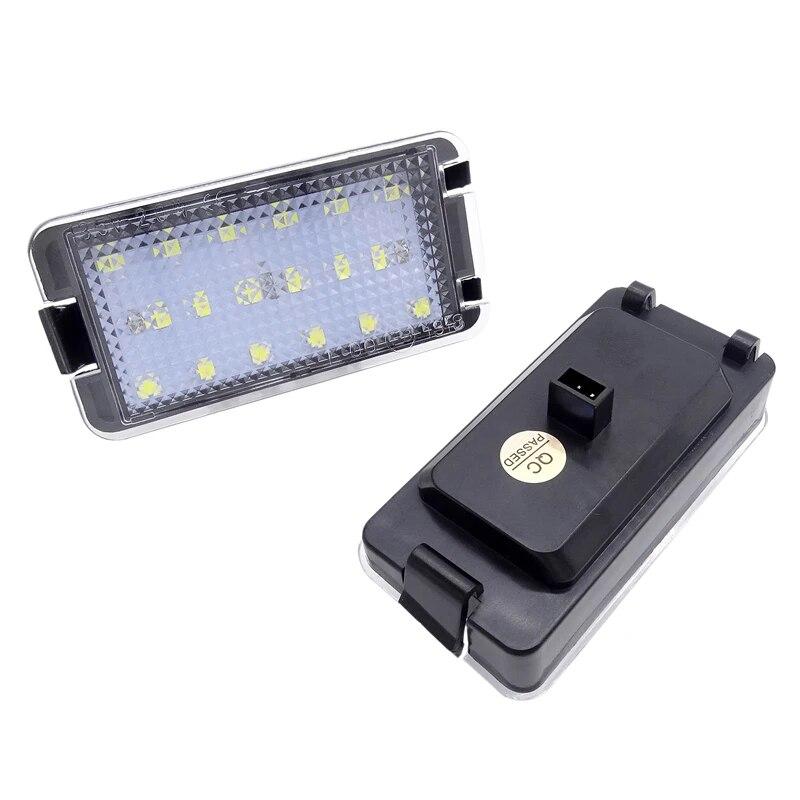 2Pcs For Seat Ibiza 6L Ab For Seat Altea CORDOBA/LEON/Toledo III 2004-2009 LED Tail Number License Plate Lights Lamps Error Free