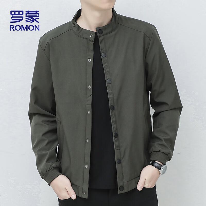 Romon Men's Casual Stand Collar Autumn Jacket