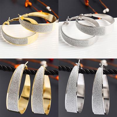 Women Cool Style Big Hoop Round Jewelry Nightclub Charm Earrings