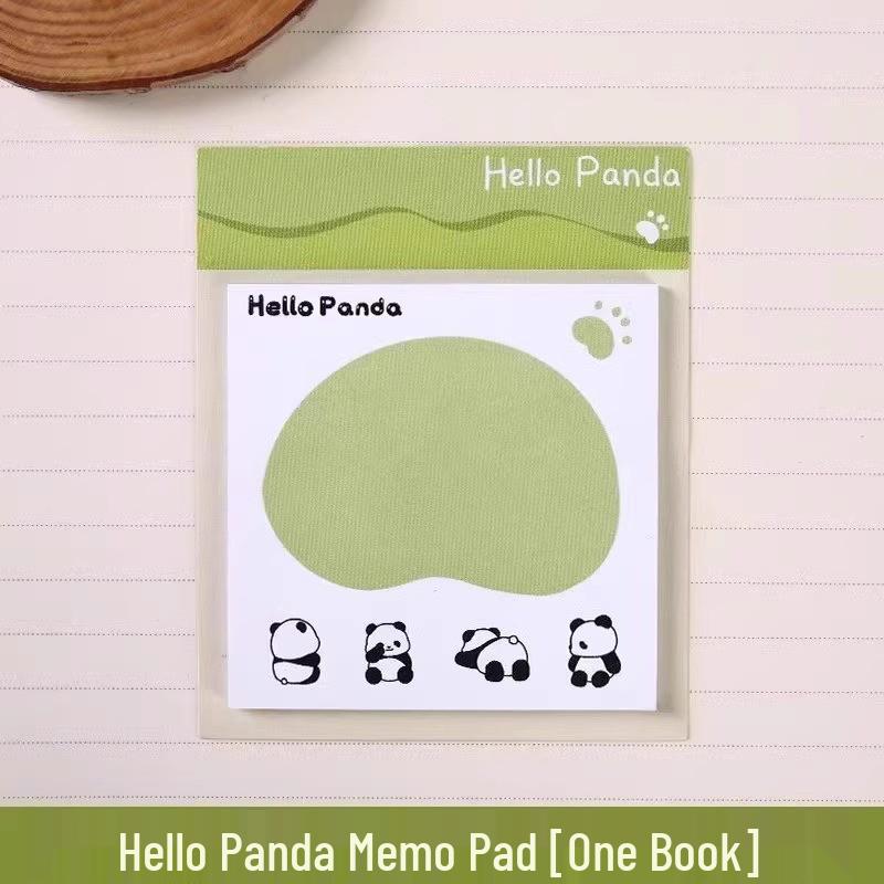 Adorable Panda Sticky Notes - Tearable Message Paper for Students & Journals