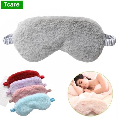 Tcare Masque de Sommeil Léger Confortable Super Doux Réglable Masques pour les Yeux en Peluche Lapin Pour Dormir Travail par Quarts Siestes Pour Hommes Femmes