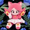 Deltarune Rosa Katze Stofftier Plüschtier Spiel Merchandise Rosa Katzenohren Anime Sitzendes Plüschtier Rosa Kleid Faltenrock Halloween