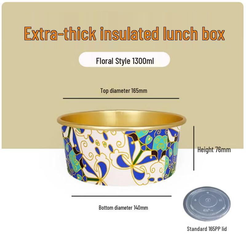 Saint Beley Premium Aluminum Foil Disposable Salad Bowls