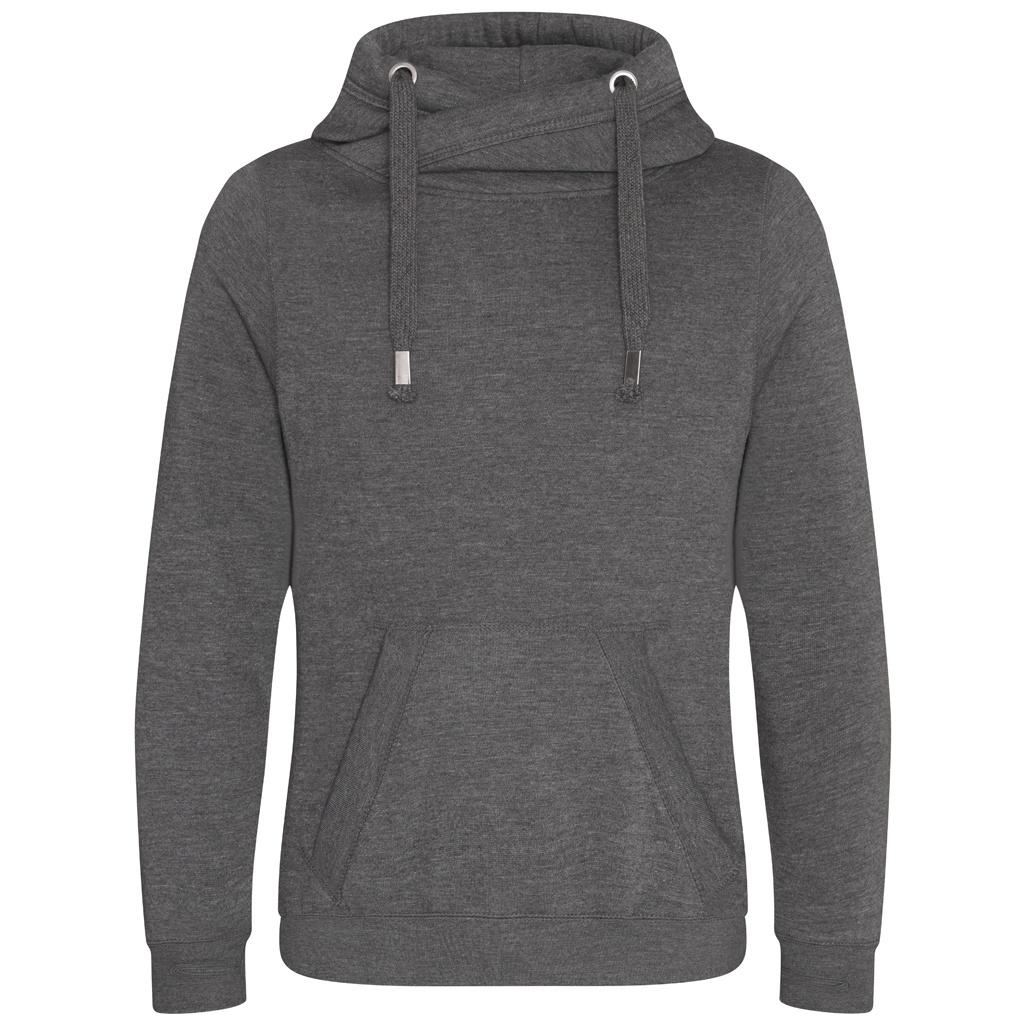 Awdis Unisex mikina s kapucí pro dospělé s překříženým výstřihem