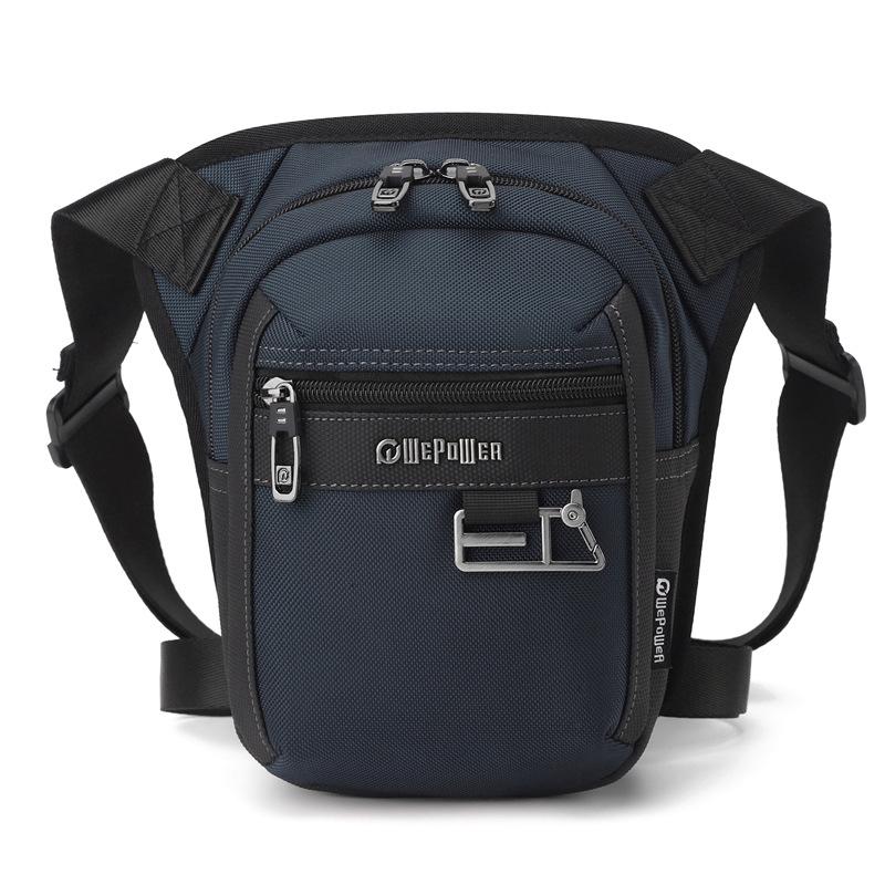 

Korean Fashion Men s Multi-Purpose Waist Bag Casual Outdoor Chest Pack Crossbody Shoulder Sling Bag for Travel Daily Use темно-синього кольору