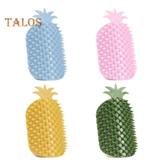 Cat Self Groomer Pineapple Shape Cat Wall Corner Massage Comb with Catnip Cat Face Scratcher Grooming Brush for Long Short Fur Cats Dogs