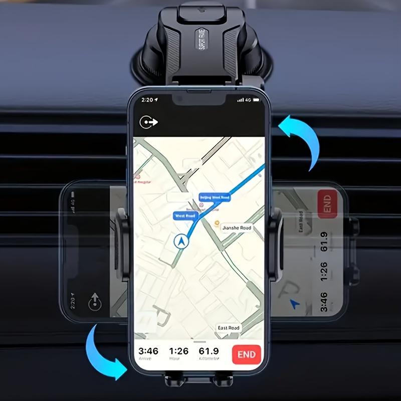 360° Adjustable Sucker Car Phone Holder Dashboard Mount Stand Suction Cup Phone Holder With Extension Rod Bracket GPS Support