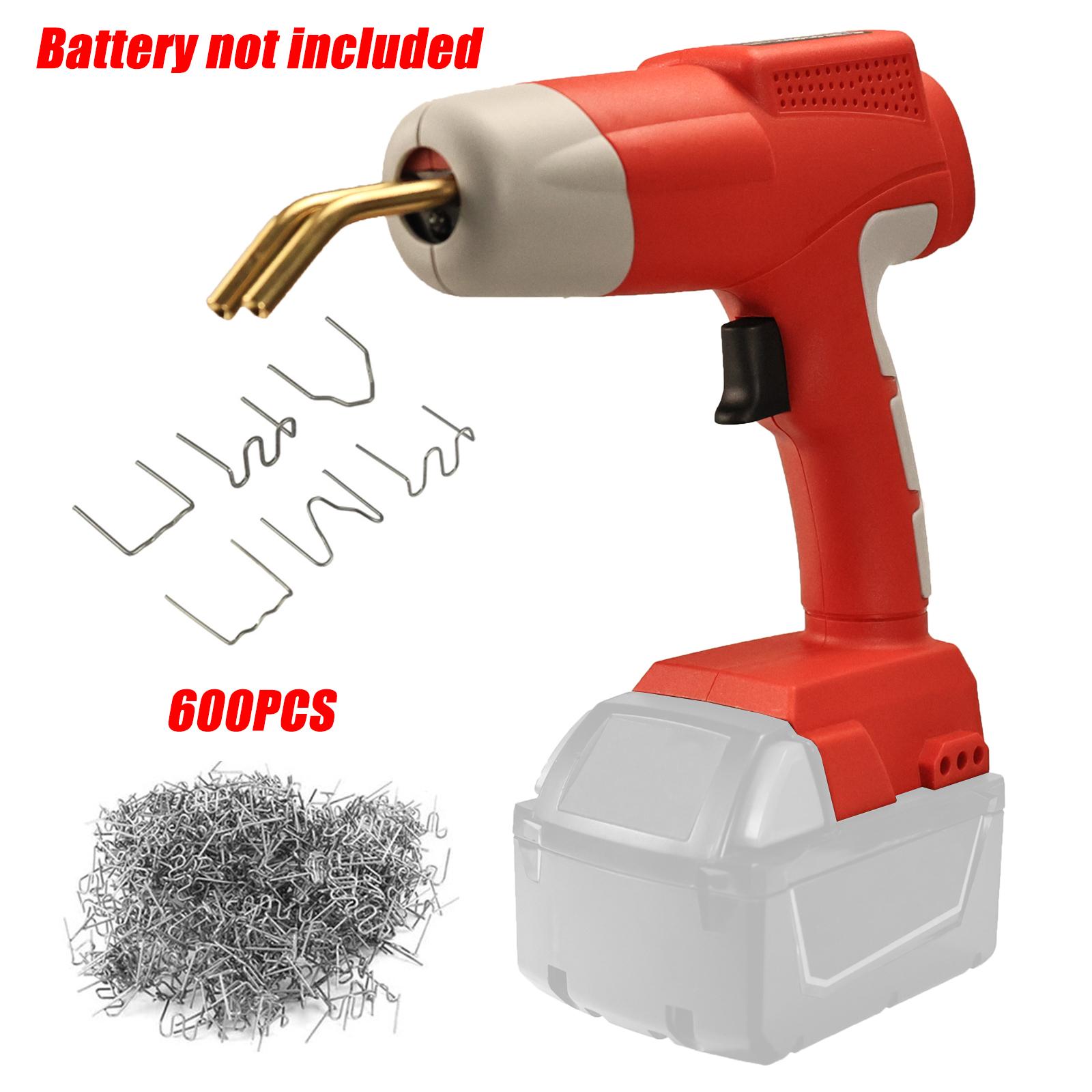 

80 Вт пластиковый сварочный аппарат горелка комплект сварочный пистолет с 600 шт гвозди ремонт автомобиля гвоздь сварочная проволока инструмент для Milwaukee 18-20 В литий-ионный аккумулятор