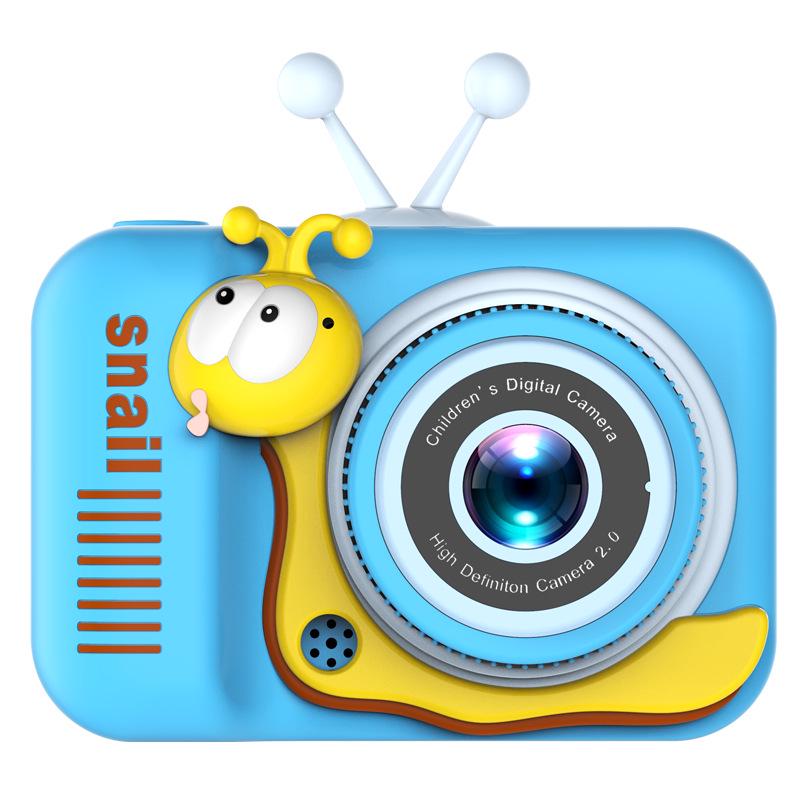 Snail Cartoon Dual HD Camera: Portable Student Selfie & Toy Camera