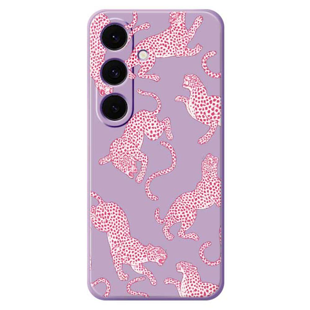 Für Samsung Galaxy S25 FE Hülle Leopardenmuster Druck Gerade Kante TPU Handy Rückseite