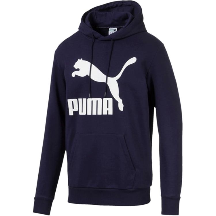 Puma Classics Logo Hoody Men Hoodies Peacoat 595200-06