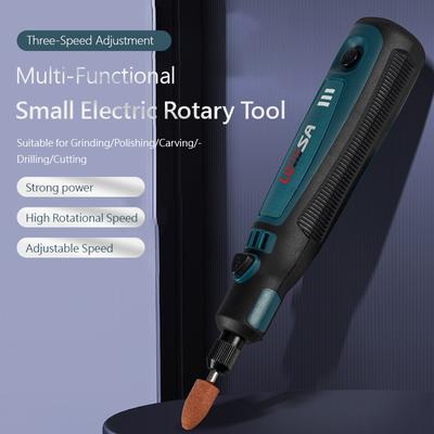 Amoladora inalámbrica Taladro eléctrico Amoladora eléctrica doméstica Velocidad ajustable de mano Grabado Pluma Corte Pulido Juego de herramientas de perforación
