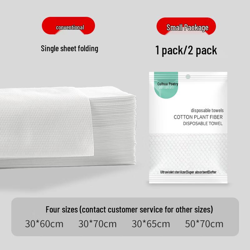 Disposable Non-Woven Bath Towels - 100 Pack