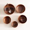Durable Wooden Salad Bowl Cutlery Holder with Storage Practical for Kitchen Table Large Capacity Home Dining