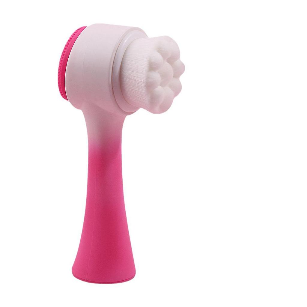 Dual-Sided Silicone Face Wash Brush for Deep Cleansing and Gentle Massage