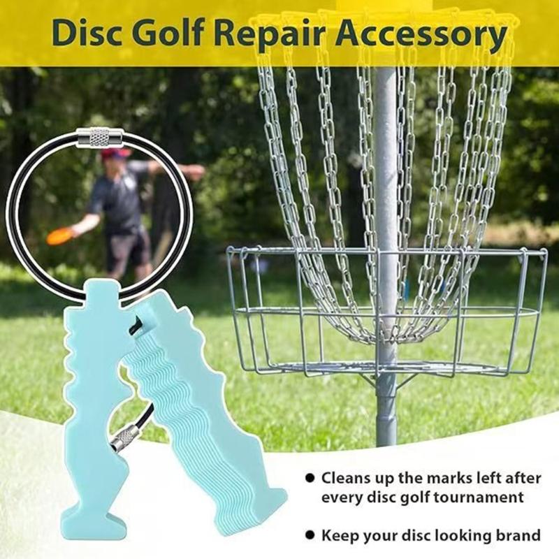 Outdoor Sports Disc Maintenance Keychains Organizers Plastic Grooved Tool For Hiking Gears Protecting And Storage