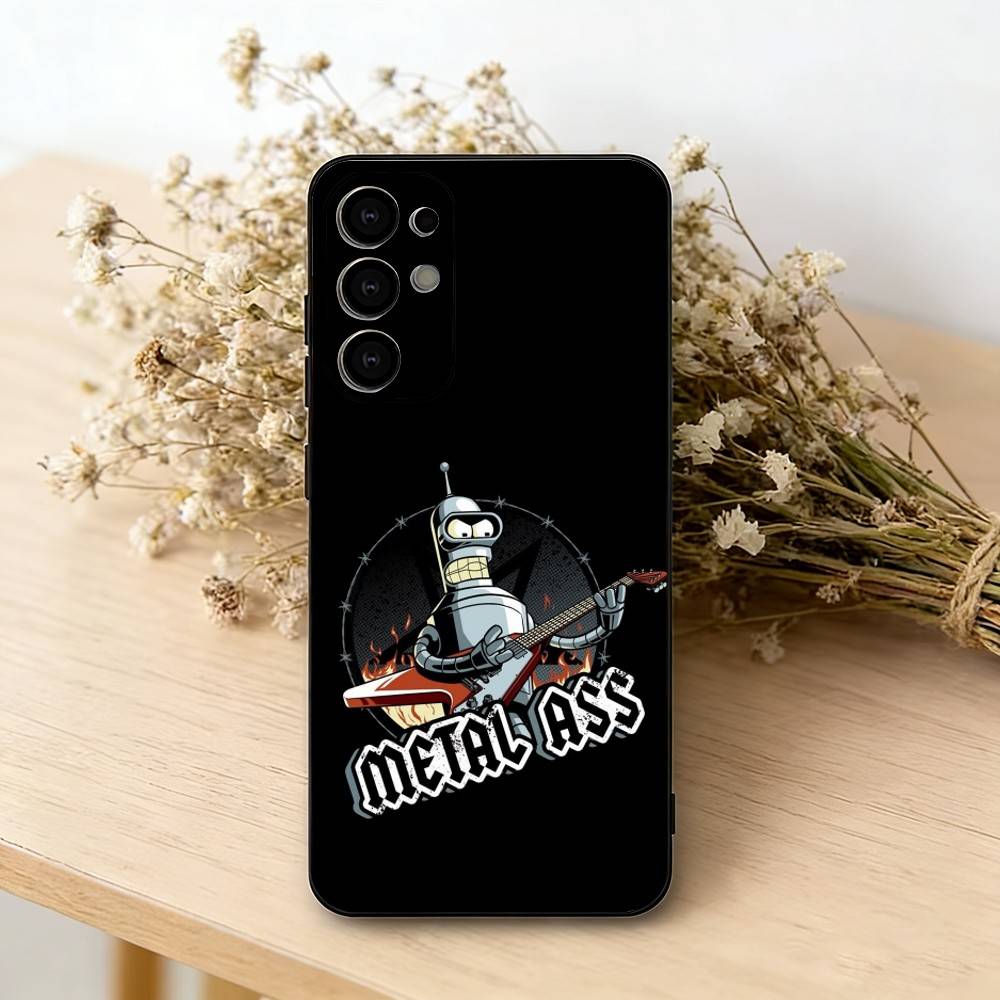 F-Futurama AnimE-e B-Bender  Phone Case For Samsung S25,S24,S21,S22,S23,S30,Ultra,S20,Plus,Fe,Soft Silicone Black Cover