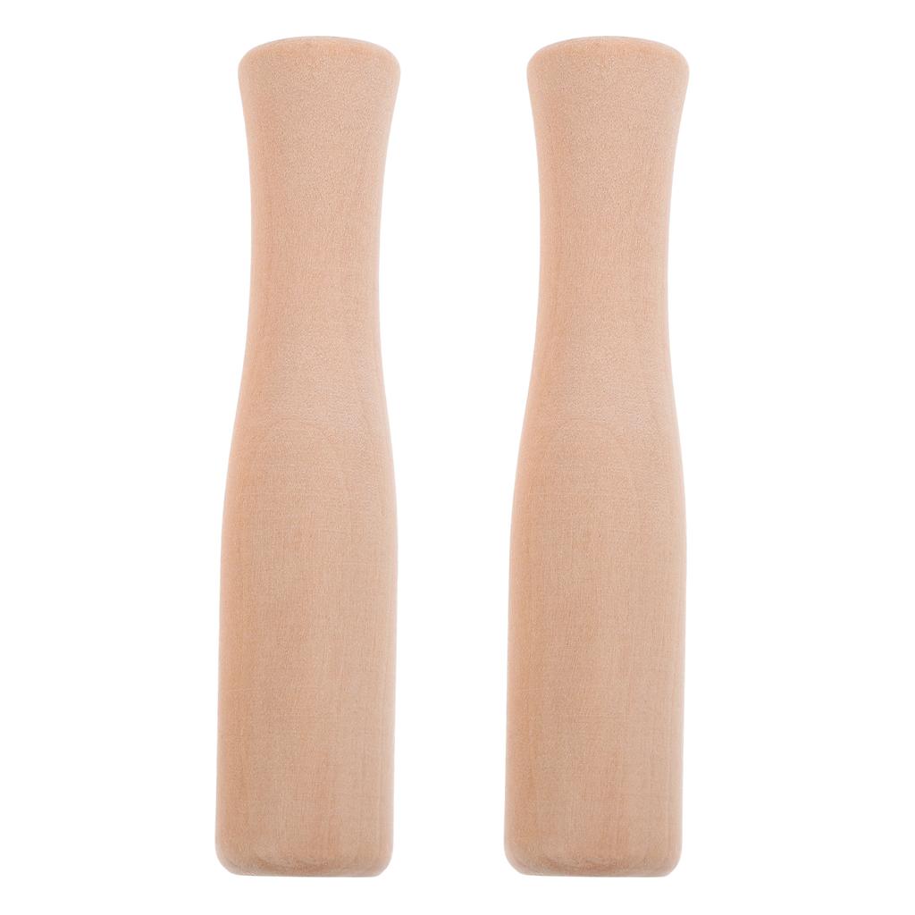 2 Pièces Bâtonnet Alimentaire en Bois Écrase-Pommes de Terre Pilons Broyeur d'Ail Outil de Mouture de Cuisine Pilon en Bois Bâtonnet à Écraser Ail