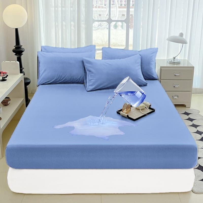 

Водонепроницаемый протектор матраса UPzo Safe, мягкий, удобный, дышащий, однотонный, наматрасник с резинкой, без наволочек 90x200cm