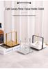 Elegant Metal Square Tissue Holder for Restaurants and Bars