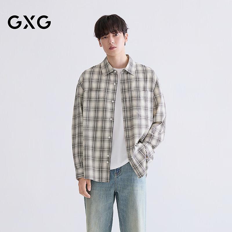 

GXG Men s Black and White Plaid Casual Shirt