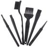 6 In 1 Black Keyboard Cleaning Brush Kit Small Computer Dust Brush Cleaner Anti-Static For Laptop Usb Household Cleaning Tool