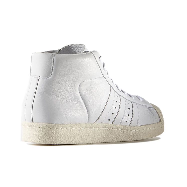 Adidas Originals Pro Model Vintage Synthetic Leather Casual Slip-Resistant Lightweight Mid-Top Skate Shoes Unisex Sneakers White S75031