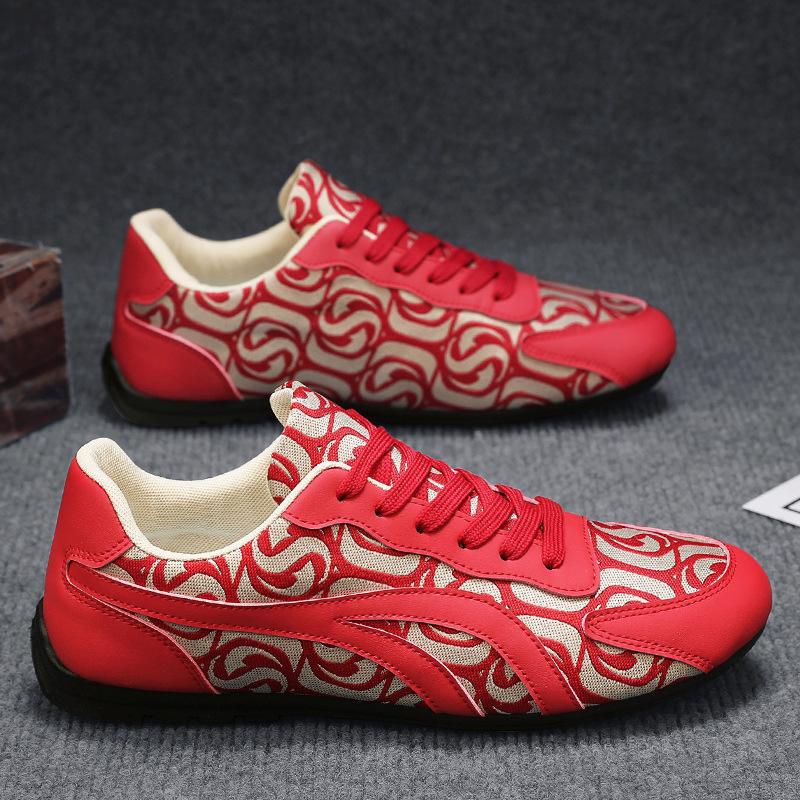 

Sneakers men s Korean version 2024 summer new outdoor platform low-top trendy shoes fashion running casual Forrest Gump shoes men 38 червоний
