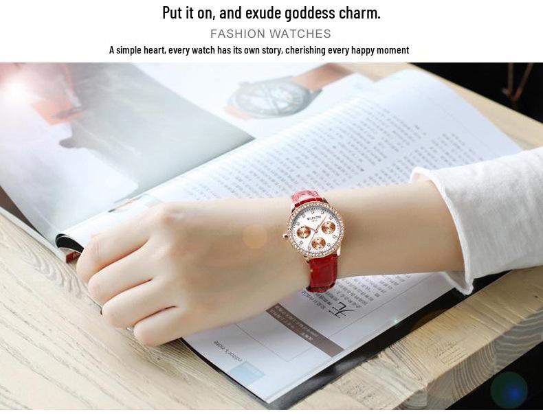 Women's Fashionable Temperament Quartz Watch - Stylish Ladies' Student Watch
