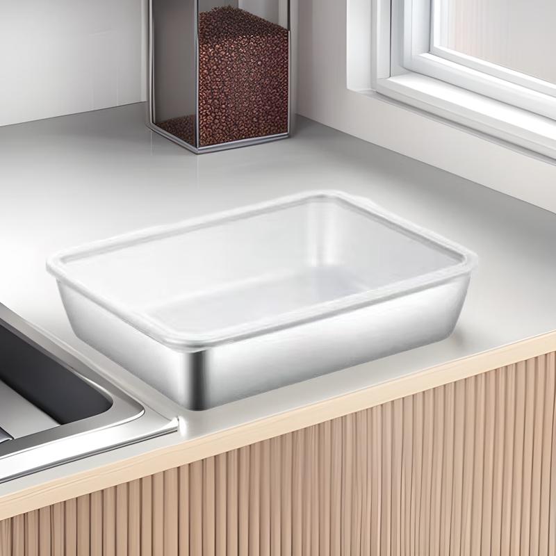 ZISIZ Edelstahl Lebensmittelaufbewahrungsbehälter Set