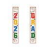 1 Pair 2026 Graduation Decoration Class of 2026 Congrats Grad Door Sign Indoor Outdoor Front Door Porch Hanging Banner for Graduation Party