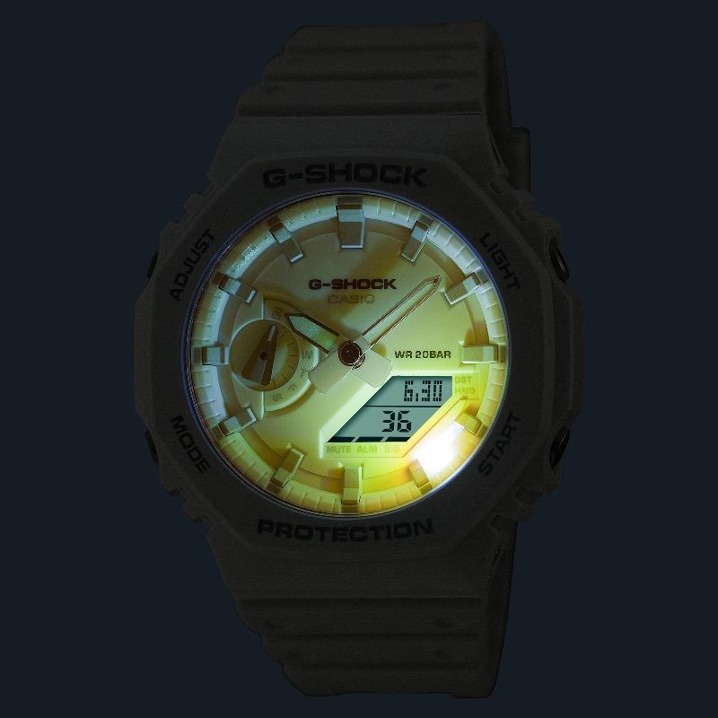 Casio G-SHOCK Men's Resin 200M Water Resistant Analog Shock Resistant Quartz Watch GA-2100TL-7A