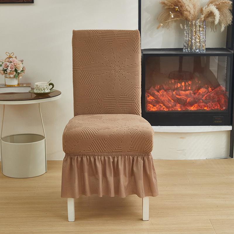 Thickened Elastic Chair Cover Skirt Integrated Stool Dust Cover Hotel Restaurant Universal In All Seasons
