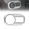 Headlight Lamp Switch Button Cover for Wrangler JL 2018-2025 Decoration White Cover Trim for Headlight Lamp Interior Accessories