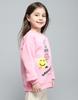 MONTE CARLO Girls Printed Pink Round Neck Full Sleeve Sweatshirt