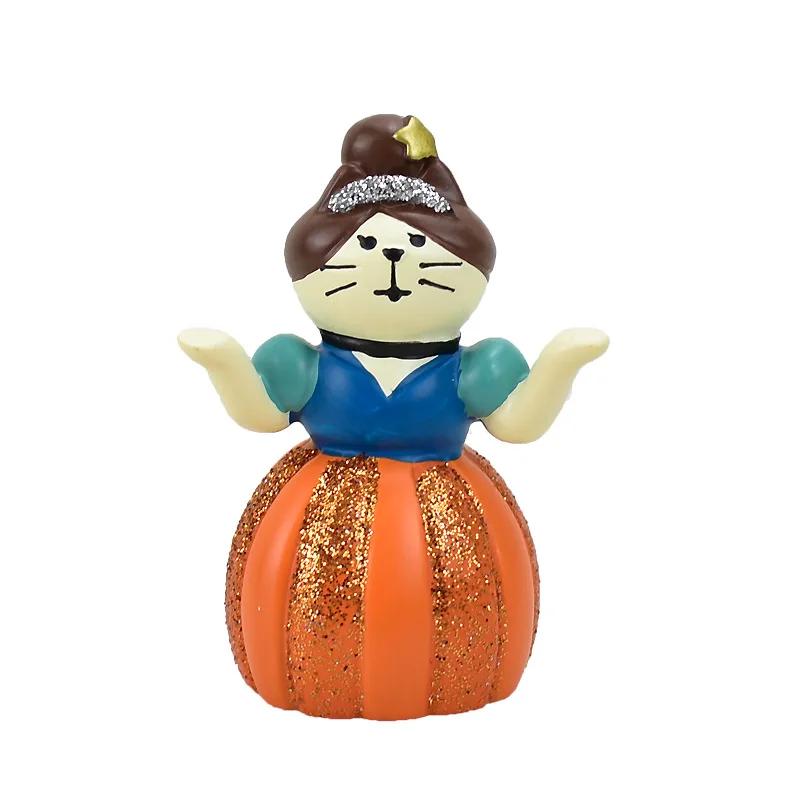 New!Japan Zakka 2025 Halloween Japan Decor Bookshelf Decoration Collectible Home Decor Resin Craft Ornaments Scene Decoration