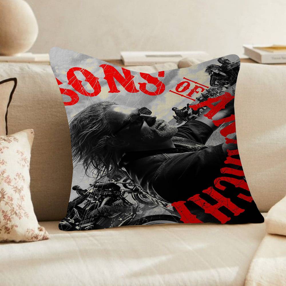 PC SSons of AAnarchy Cushion Cover Inches Farmhouse Decor Home Throw Pillow Covers for Couch Decorations
