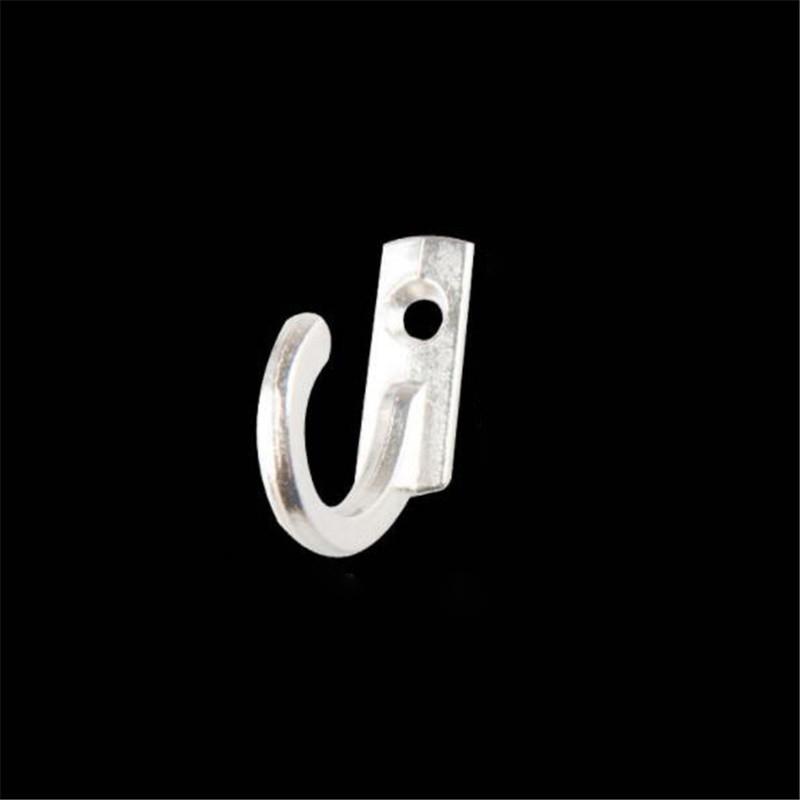5pcs Single Prong Hook Mini Size Wall Mounted Retro Cloth Hanger For Coats Hats Towels Keys Hanger Hook
