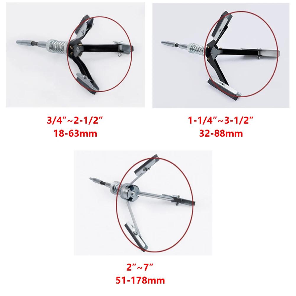Three-jaw Cylinder Sander Inner Diameter Grinder Steel Car Engine Brake Cylinder Bore Hone Tool Flexible Shaft Honing 19-64mm