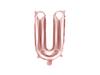 Balon Foliowy Litera "U" Różowe Złoto 35 Cm