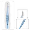 Stainless Steel False Eyelash Tweezers Anti-static Eyelash Curler  Extensions Grafting