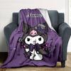 Customizable Kuromi5 Throw Blanket – Personalized Name, All-Season Cozy Snug Blanket, Machine Washable, Personalized Blanket