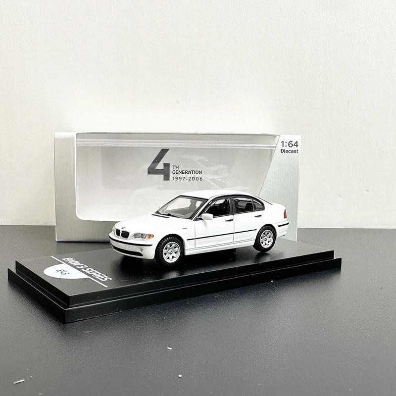 AR BOX Diecast Car 1/64 Scale BMW 3 Series E21 Car Model Alloy BMW E30 Play Vehicles Model Gift Ornament Toys for Boys